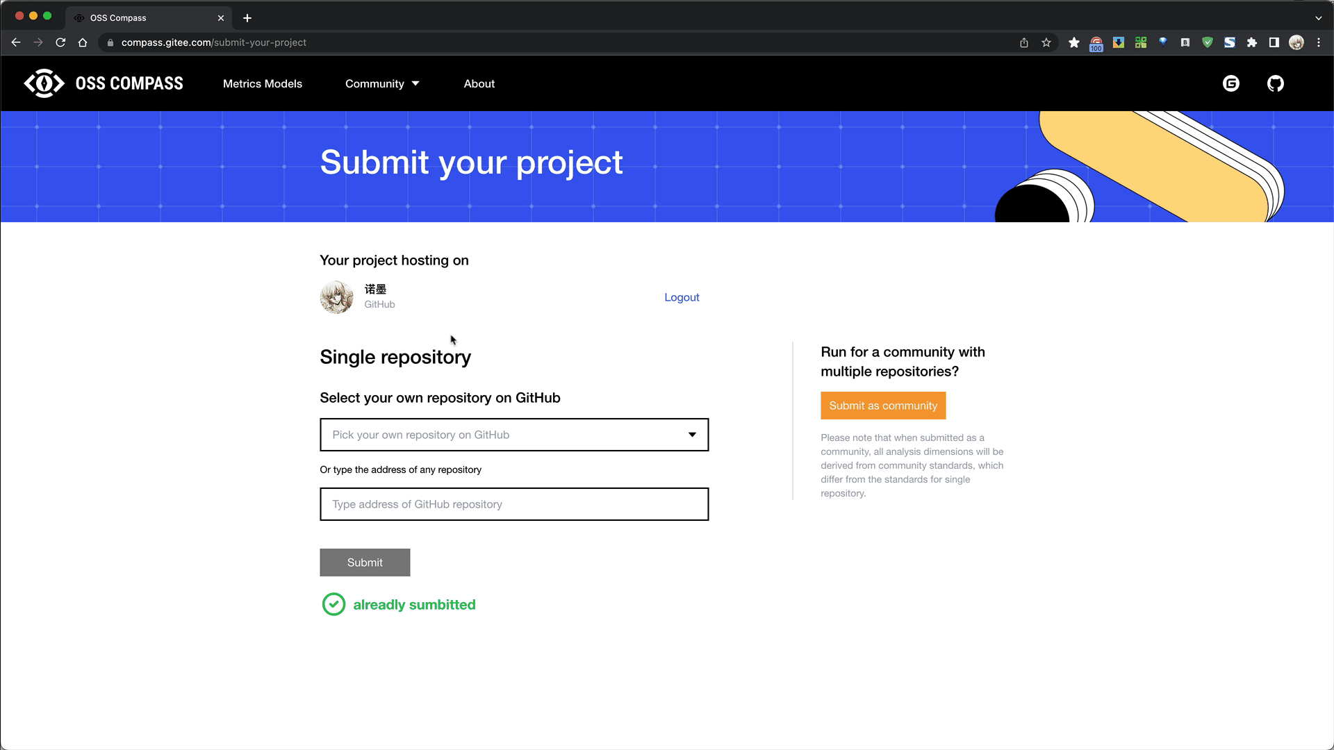 Submit as Community